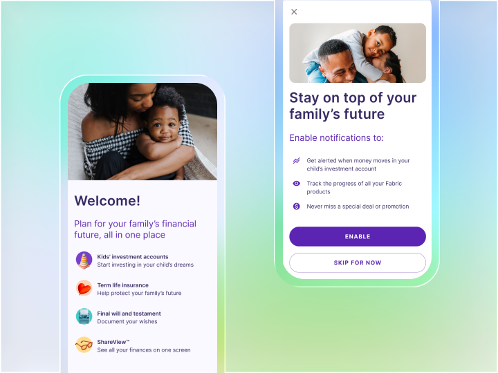 Modern e-commerce mobile app interface showcasing clean product cards and elegant typography